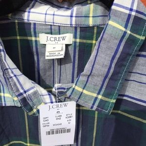 NWT J.Crew Plaid Button Down Long Sleeve Shirt Med